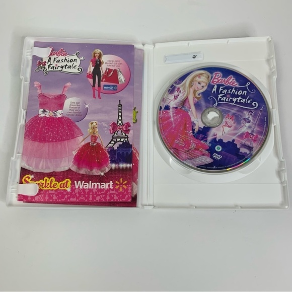 Barbie A Fashion Fairytale DVD + Manual Excellent Gently Used Condition - Picture 3 of 3
